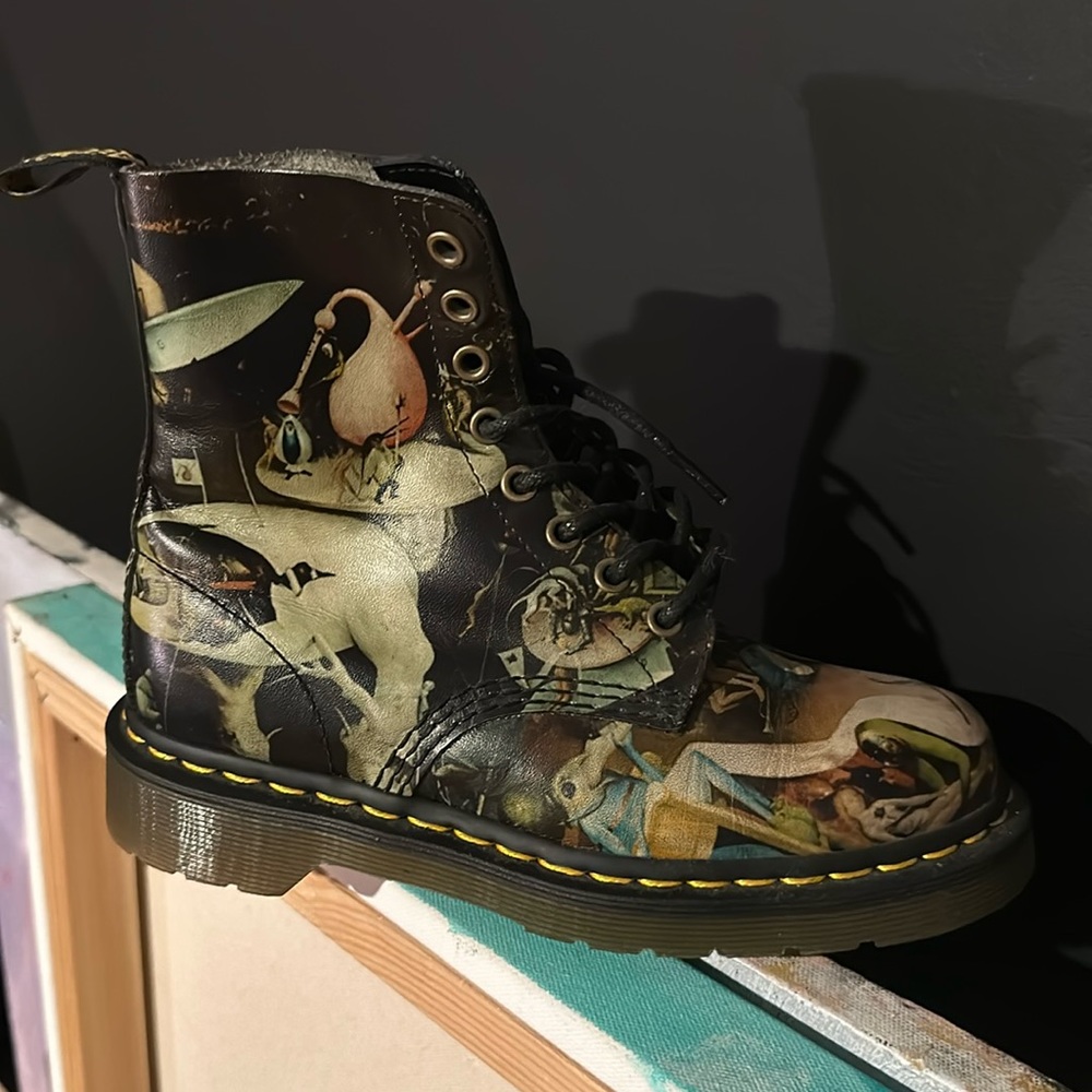 LIKE NEW Hieronymus Bosch "hell" Museum Collaboration, Dr Martens RARE